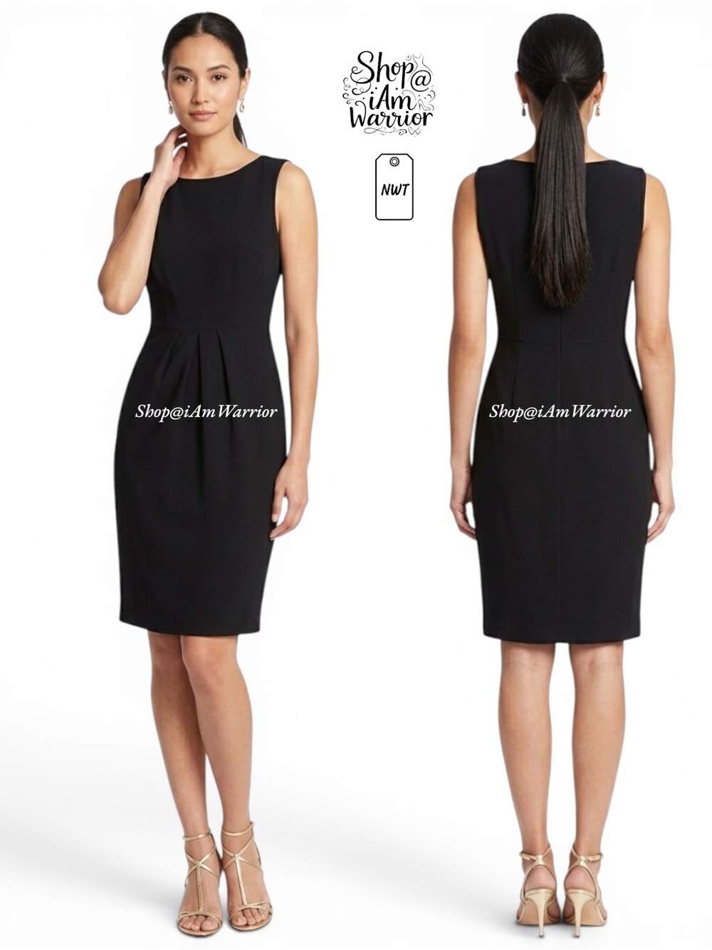 Jones New York NWT black sleeveless dress *shop@iamwarrior